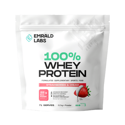100% Whey Protein Emrald Labs Whey blend protein 2.2kg Strawberries & Cream