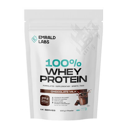 100% Whey Protein Emrald Labs Whey blend protein 500g Chocolate Milk