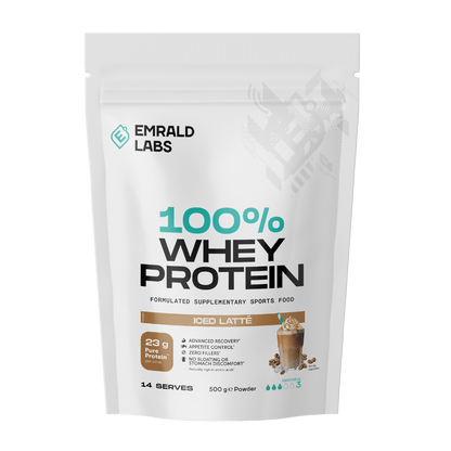 100% Whey Protein Emrald Labs Whey blend protein 500g Iced Latte