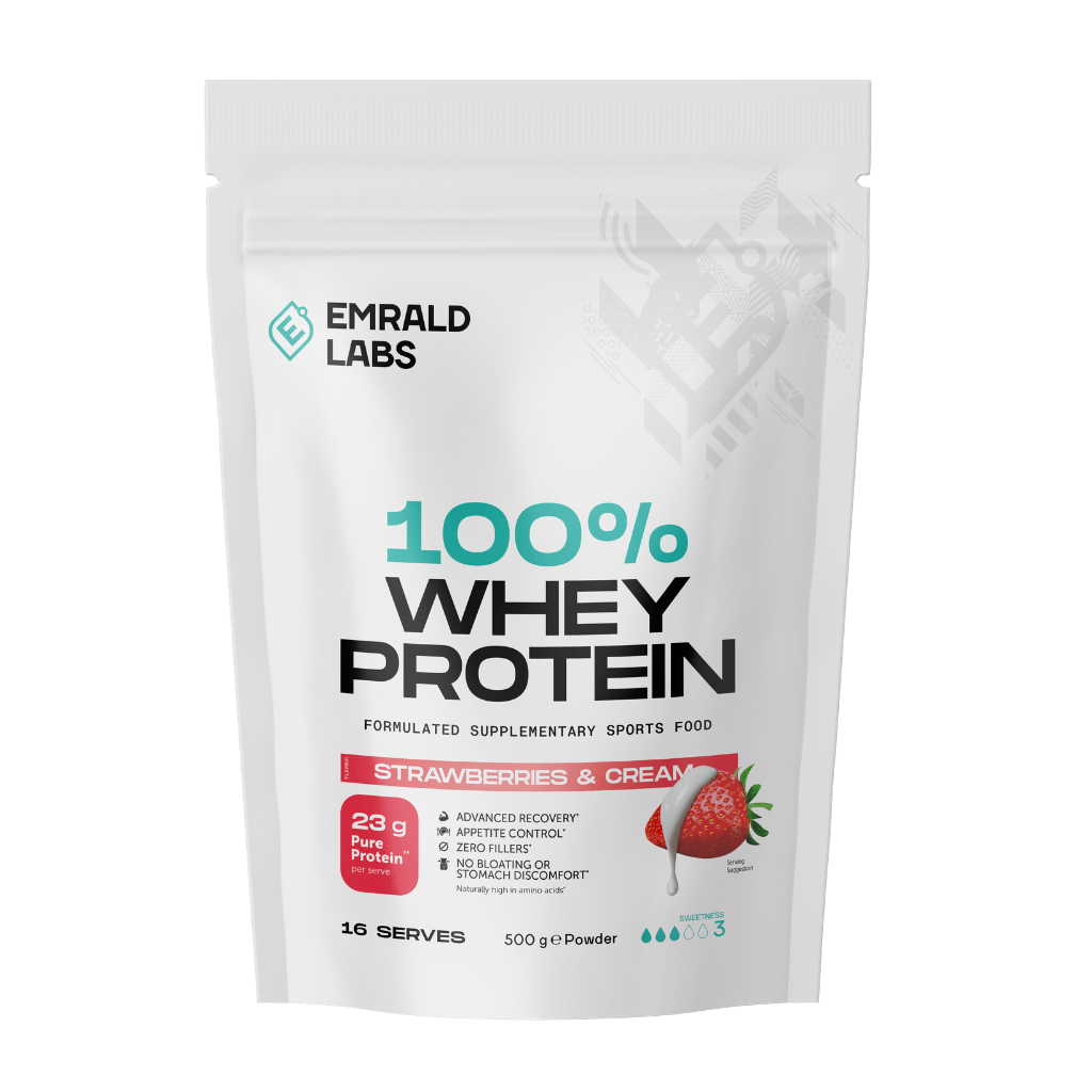 100% Whey Protein Emrald Labs Whey blend protein 500g Strawberries & Cream