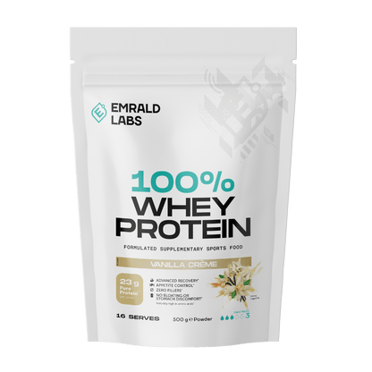 100% Whey Protein Emrald Labs Whey blend protein 500g Vanilla Creme