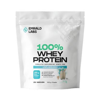 100% Whey Protein (6) & 100% Whey Protein Emrald Labs Whey blend protein 900g Unflavoured