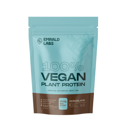 100% Vegan Protein (3) & 100% Vegan Protein Emrald Labs Vegan protein powder 1kg Chocolate