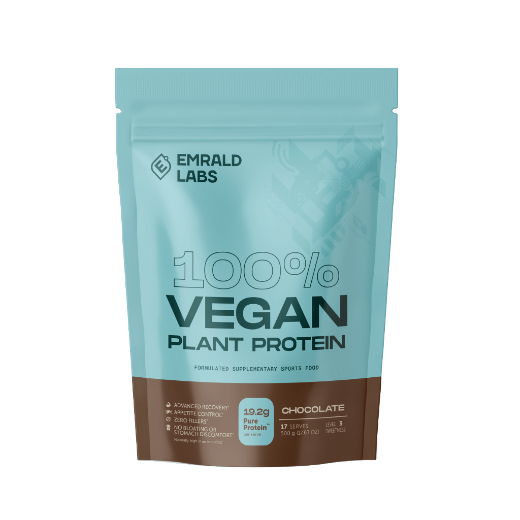 100% Vegan Protein Emrald Labs Vegan protein powder