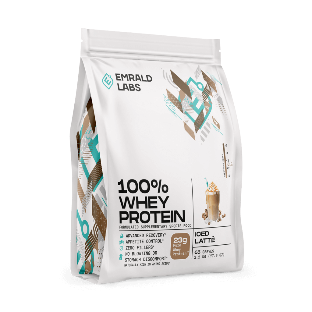 100% Whey Protein Emrald Labs Whey blend protein 2.2kg Iced Latte