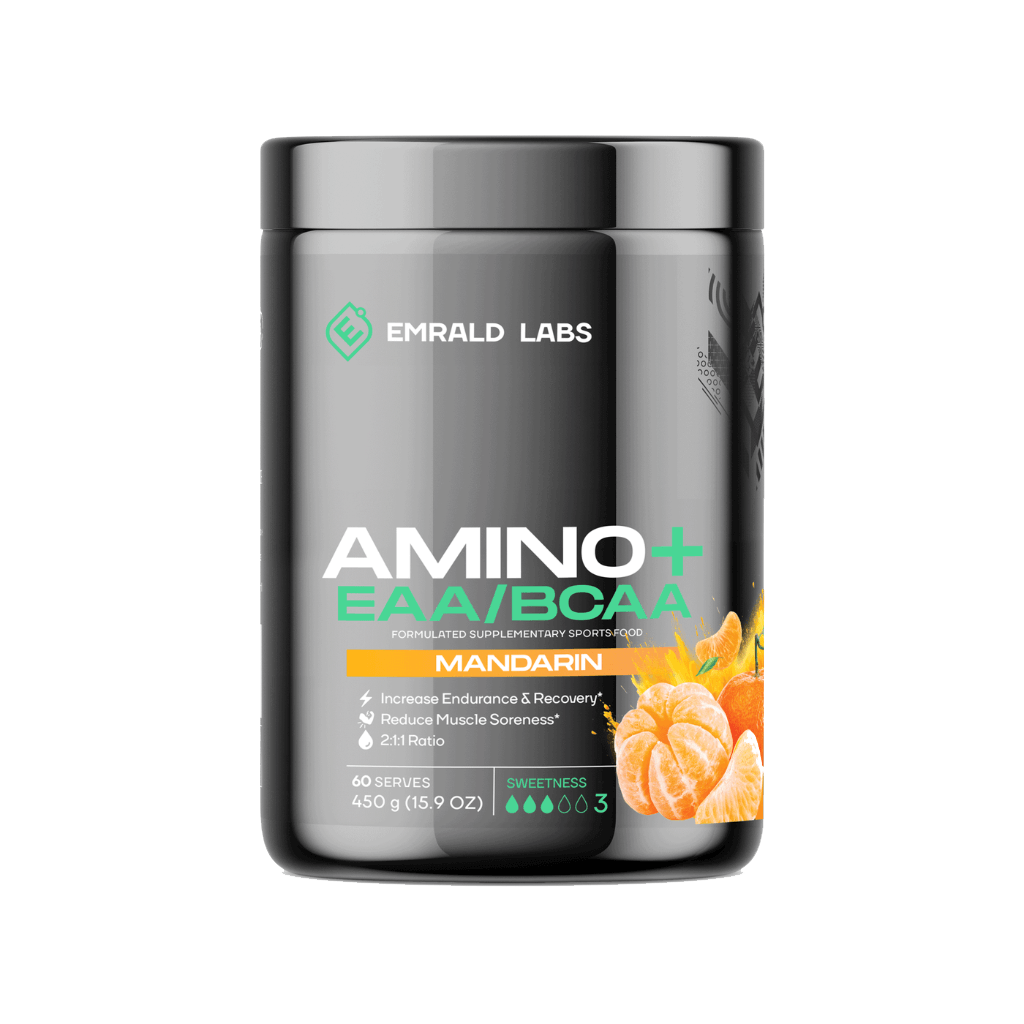 Amino+ EAA/BCAA (6) & Amino+ EAA/BCAA Emrald Labs Essential amino acids 60 Serves Mandarin