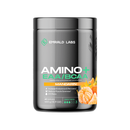 Amino+ EAA/BCAA (6) & Amino+ EAA/BCAA Emrald Labs Essential amino acids 60 Serves Mandarin
