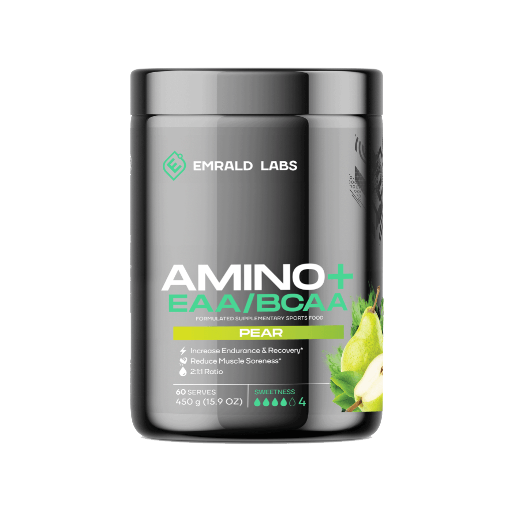 Amino+ EAA/BCAA (5) & Amino+ EAA/BCAA Emrald Labs Essential amino acids 60 Serves Pear