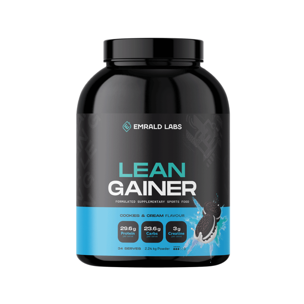 Lean Gainer Emrald Labs Mass gainer protein powder 34 Serves Cookies and Cream