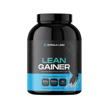 Lean Gainer Emrald Labs Mass gainer protein powder 34 Serves Cookies and Cream