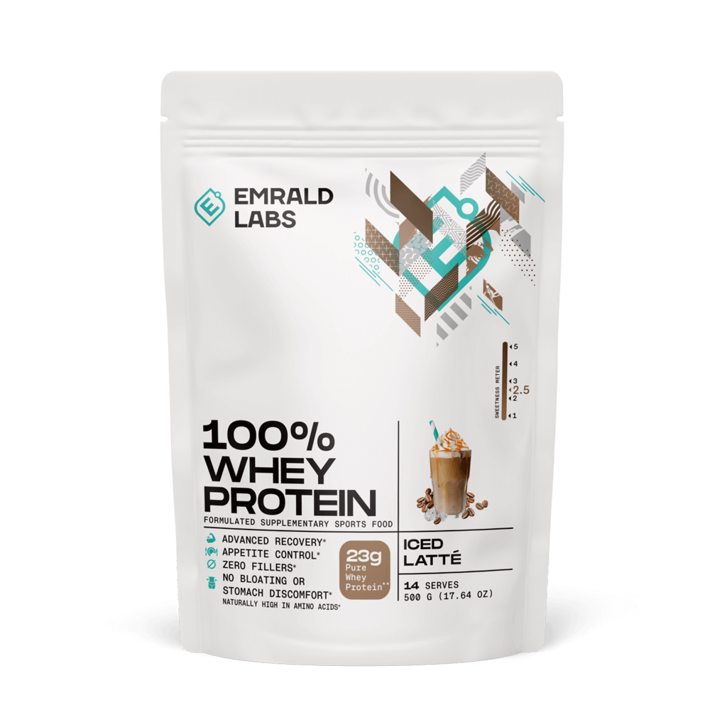 100% Whey Protein (33) & 100% Whey Protein Emrald Labs Whey blend protein 500g Iced Latte