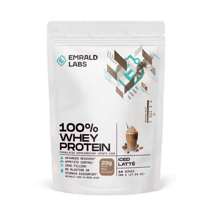 100% Whey Protein (33) & 100% Whey Protein Emrald Labs Whey blend protein 500g Iced Latte