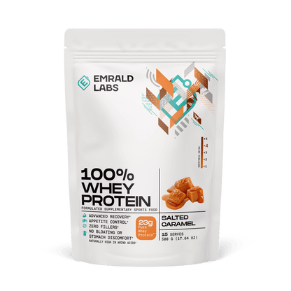 100% Whey Protein Emrald Labs Whey blend protein 500g Salted Caramel