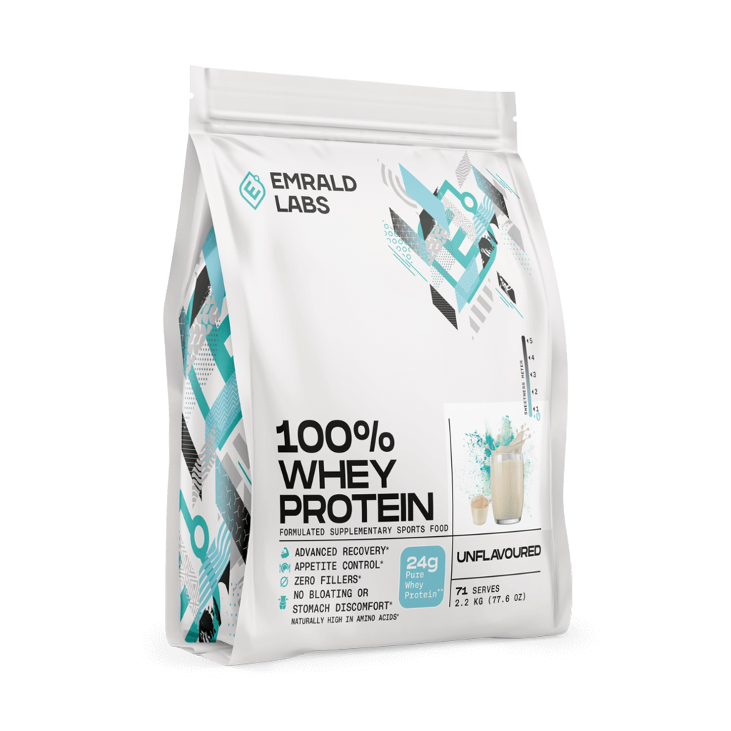 100% Whey Protein (24) & 100% Whey Protein Emrald Labs Whey blend protein 2.2kg Unflavoured