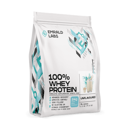 100% Whey Protein (24) & 100% Whey Protein Emrald Labs Whey blend protein 2.2kg Unflavoured