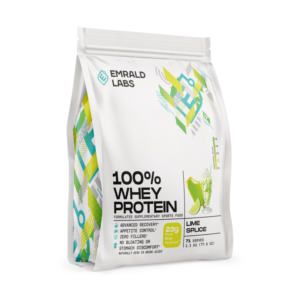 100% Whey Protein (15) & 100% Whey Protein Emrald Labs Whey blend protein 2.2kg Lime Splice