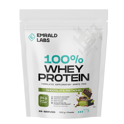 100% Whey Protein Emrald Labs Whey blend protein 900g Chocolate Pistachio