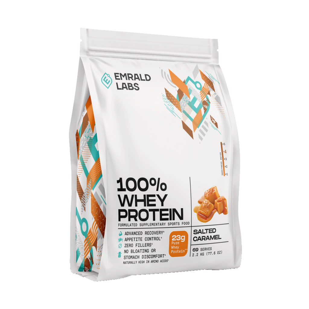 100% Whey Protein (7) & 100% Whey Protein Emrald Labs Whey blend protein 2.2kg Salted Caramel