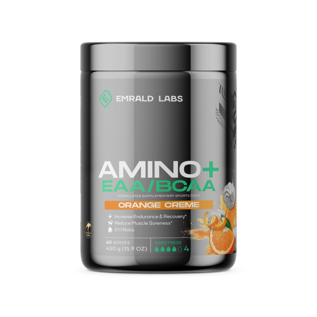 Amino+ EAA/BCAA (2) & Amino+ EAA/BCAA Emrald Labs Essential amino acids 60 Serves Orange Creme