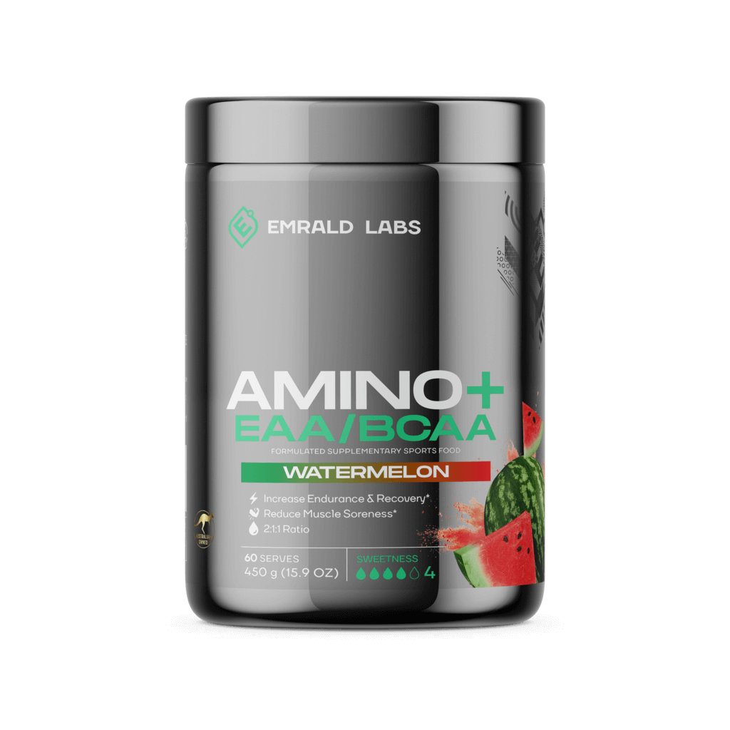 Amino+ EAA/BCAA (3) & Amino+ EAA/BCAA Emrald Labs Essential amino acids 60 Serves Watermelon