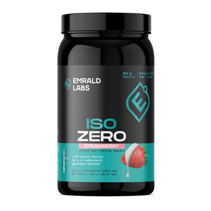 Iso Zero Protein (2) & Iso Zero Protein Emrald Labs Whey protein isolate 810g Strawberry