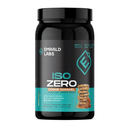 Iso Zero Protein (1) & Iso Zero Protein Emrald Labs Whey protein isolate 810g Cookie Caramel