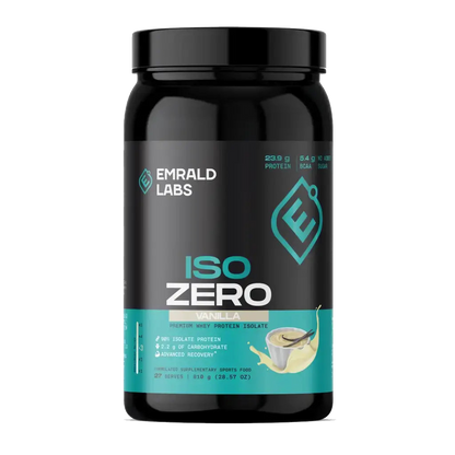 Iso Zero Protein & Iso Zero Protein Emrald Labs Whey protein isolate 810g Vanilla