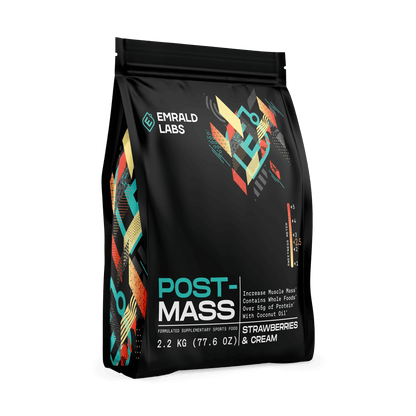 Post Mass Emrald Labs Mass gainer protein powder 2.2kg Strawberries & Cream
