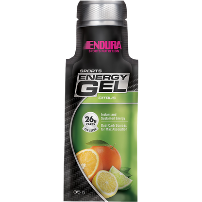 Endura Sports Gel Box Endura Energy gels & Endura Sports Gel Box Endura Energy gels  Citrus