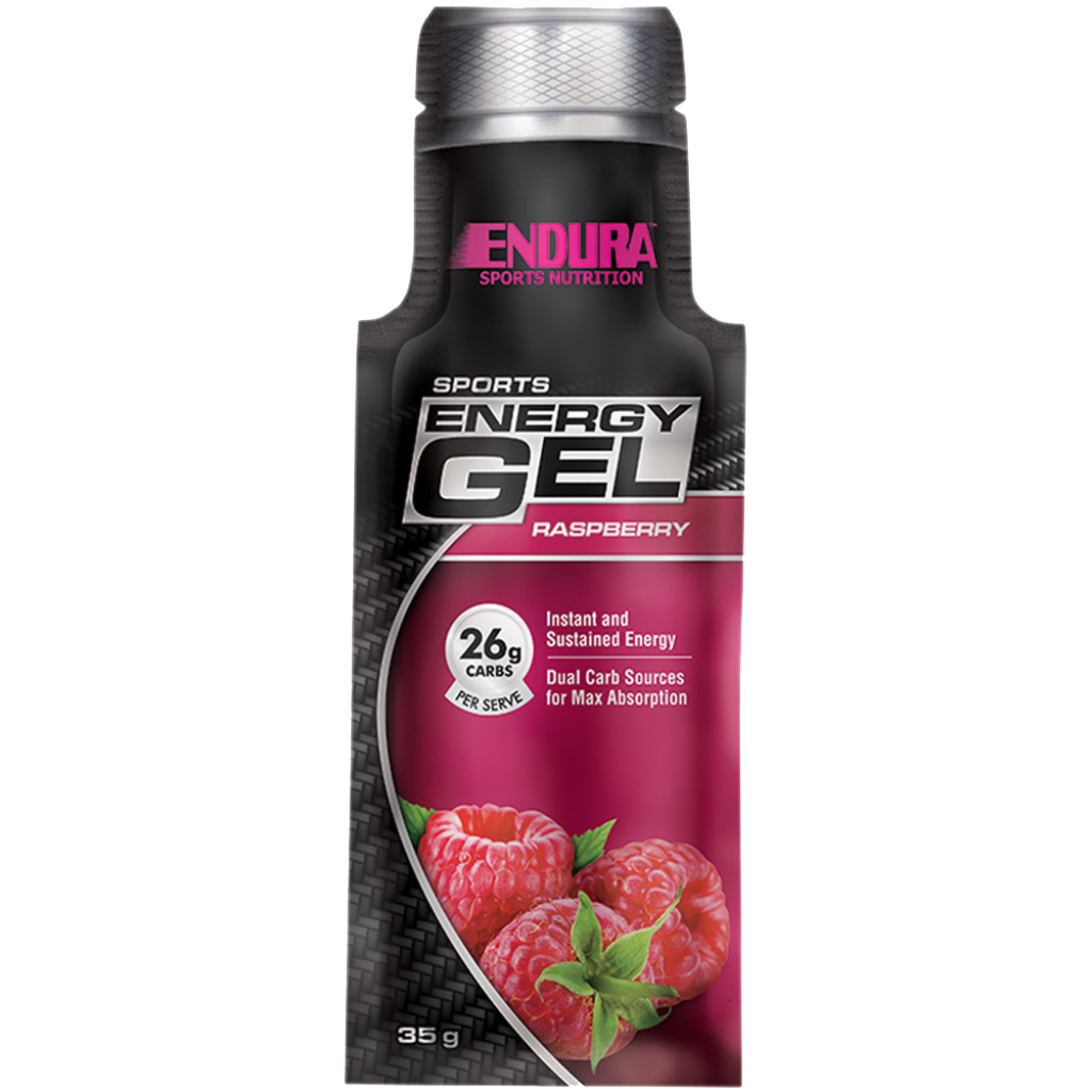 Endura Sports Gel Box (1) & Endura Sports Gel Box Endura Energy gels  Raspberry