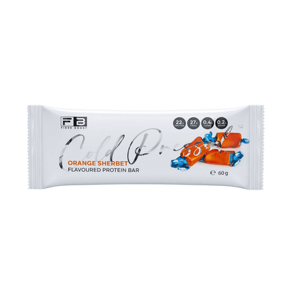 Cold Pressed Protein Bar Fibre Boost High protein bars Box of 12 Orange Sherbet