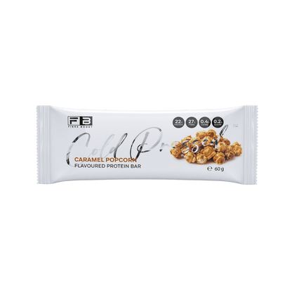 Cold Pressed Protein Bar Fibre Boost High protein bars Box of 12 Caramel Popcorn