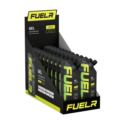 Fuelr Caffeinated Energy Gel & Fuelr Caffeinated Energy Gel Fuelr Energy gels 20 Pack Lemon Lime