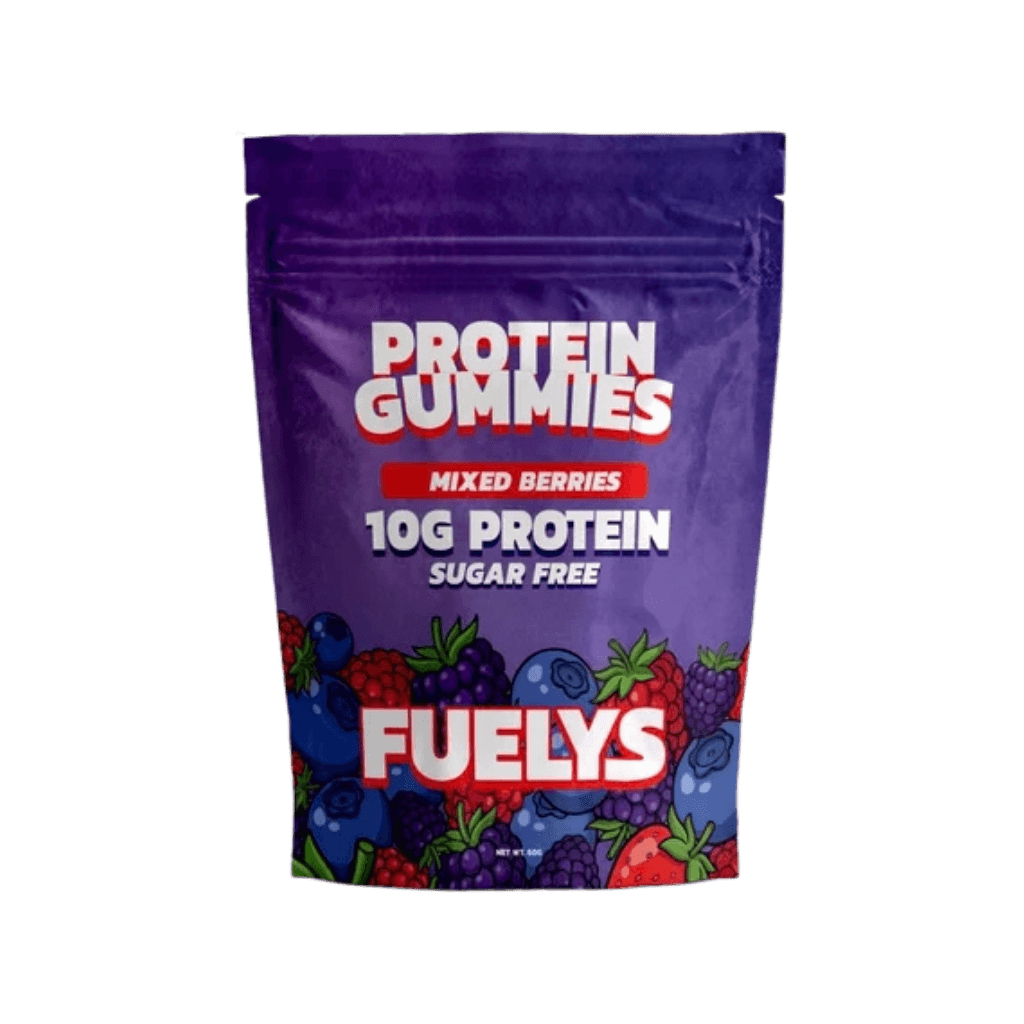 Protein Gummies (1) & Protein Gummies Fuelys Whey blend protein 20 Gummies Mixed Berry