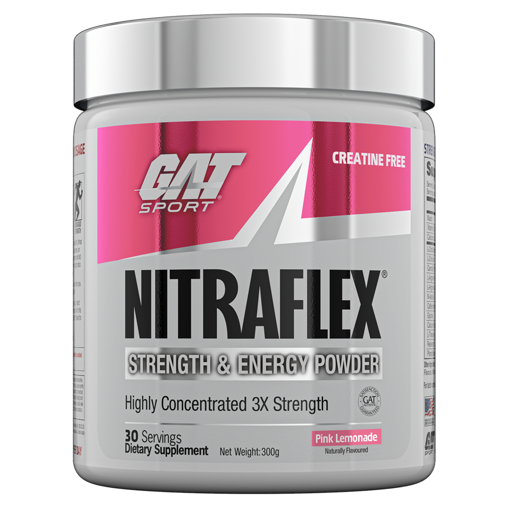 Nitraflex (4) & Nitraflex GAT Testosterone boosters supplements 30 Serves Pink Lemonade