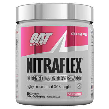 Nitraflex (4) & Nitraflex GAT Testosterone boosters supplements 30 Serves Pink Lemonade