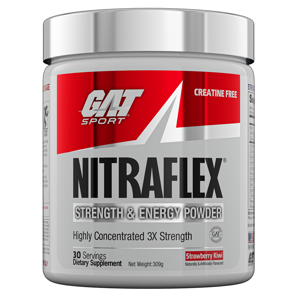 Nitraflex (5) & Nitraflex GAT Testosterone boosters supplements 30 Serves Strawberry Kiwi