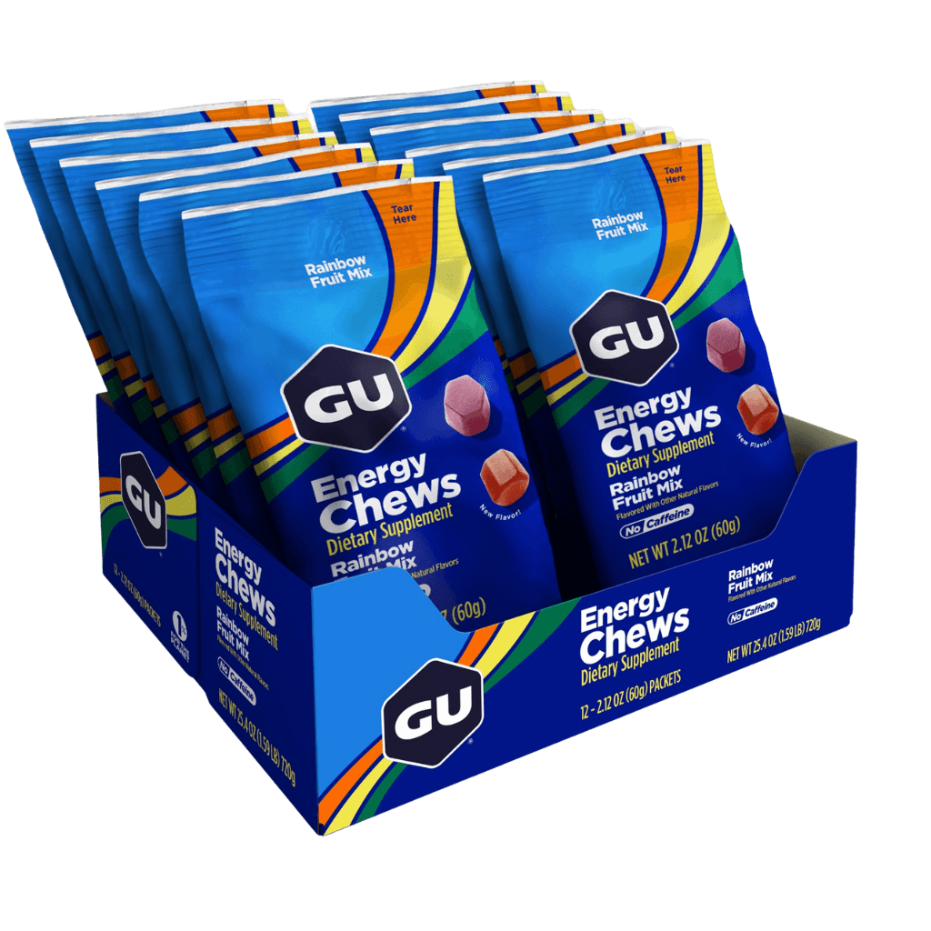 GU Energy Chews GU Energy gels Box of 12 Rainbow Fruit Mix