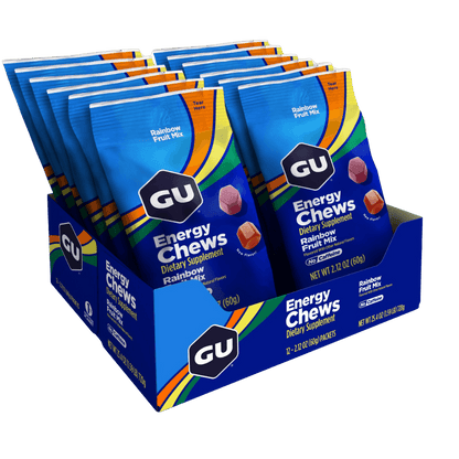 GU Energy Chews GU Energy gels Box of 12 Rainbow Fruit Mix