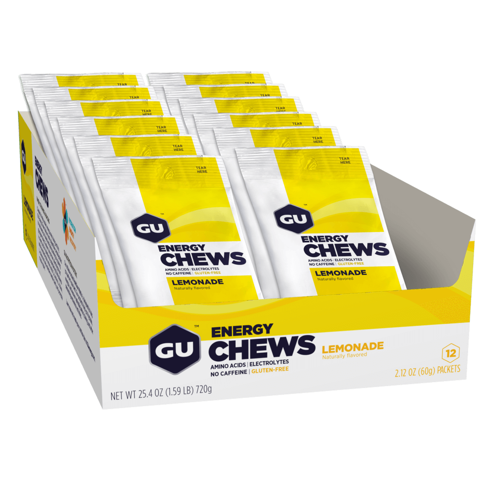 GU Energy Chews GU Energy gels & GU Energy Chews GU Energy gels Box of 12 Lemonade