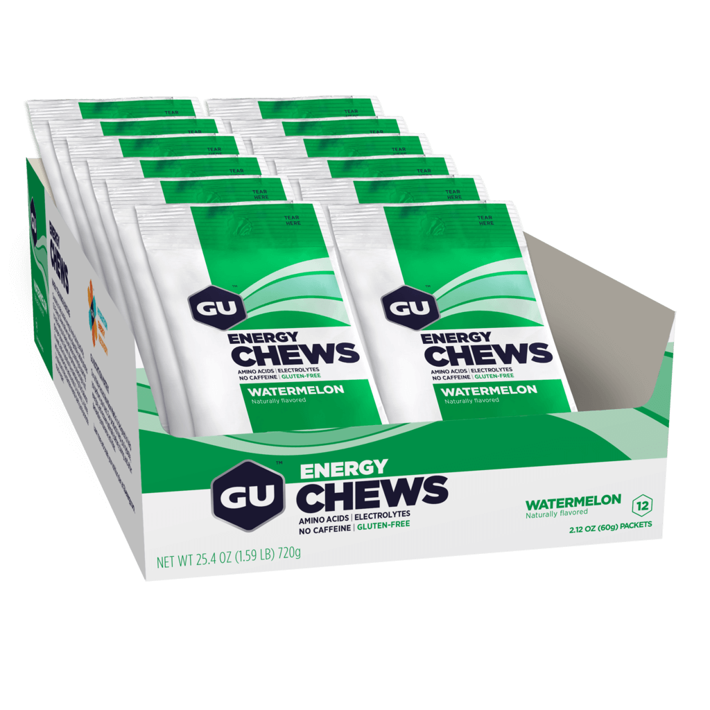 GU Energy Chews & GU Energy Chews GU Energy gels Box of 12 Watermelon