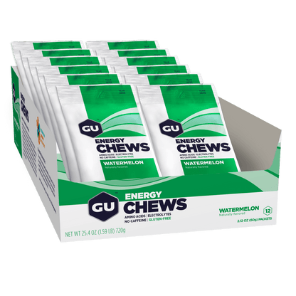 GU Energy Chews & GU Energy Chews GU Energy gels Box of 12 Watermelon