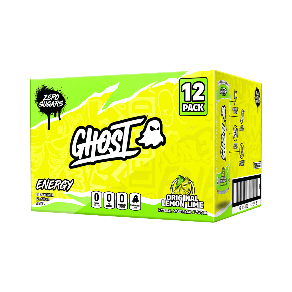 Ghost RTD (1) & Ghost RTD Ghost Drinks for pre workout Box of 12 (500ml Can) Lemon Lime