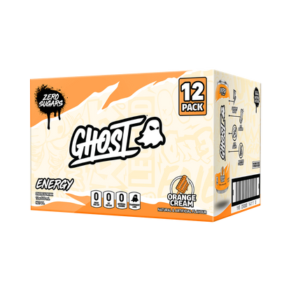 Ghost RTD (2) & Ghost RTD Ghost Drinks for pre workout Box of 12 (500ml Can) Fizzy Orange