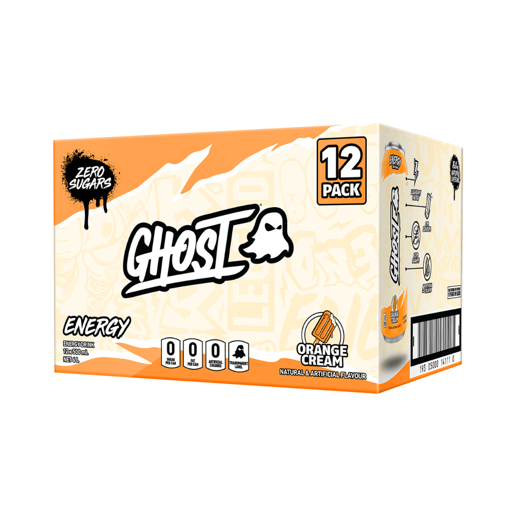 Ghost RTD (2) & Ghost RTD Ghost Drinks for pre workout Box of 12 (500ml Can) Fizzy Orange