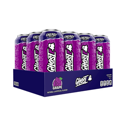 Ghost RTD (5) & Ghost RTD Ghost Drinks for pre workout Box of 12 (500ml Can) Grape