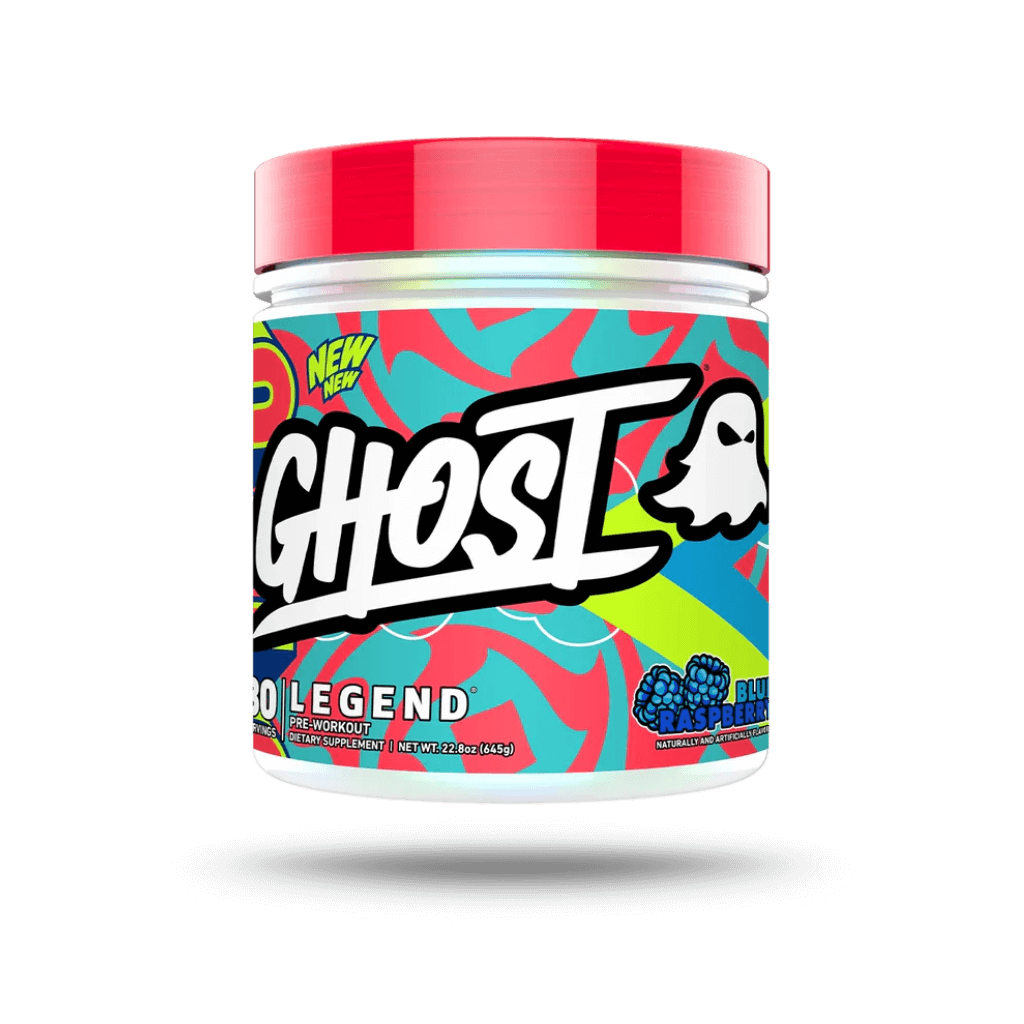 Ghost Legend V4 & Ghost Legend V4 Ghost Vegan pre workout supplements 30 Serves Blue Raspberry