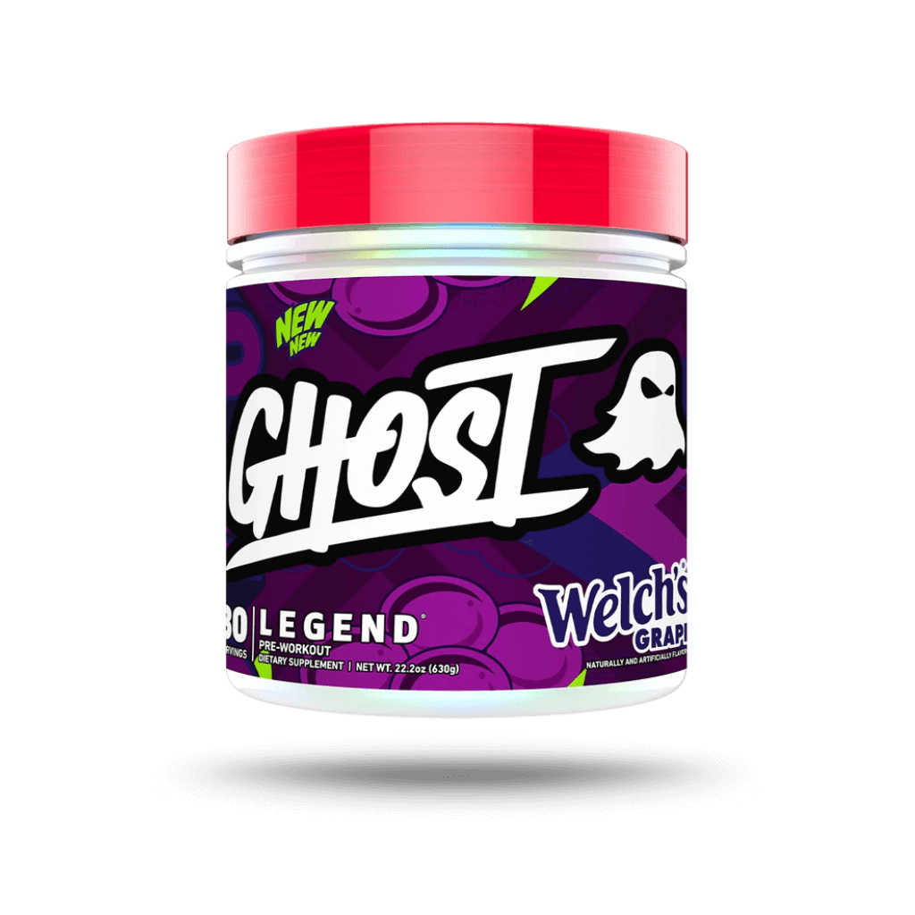 Ghost Legend V4 (3) & Ghost Legend V4 Ghost Vegan pre workout supplements 30 Serves Welch's Grape