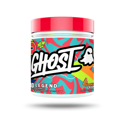 Ghost Legend V4 (1) & Ghost Legend V4 Ghost Vegan pre workout supplements 30 Serves Orange Creme
