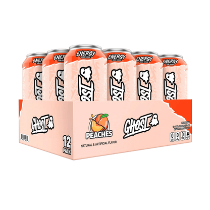Ghost RTD (6) & Ghost RTD Ghost Drinks for pre workout Box of 12 (500ml Can) Peaches